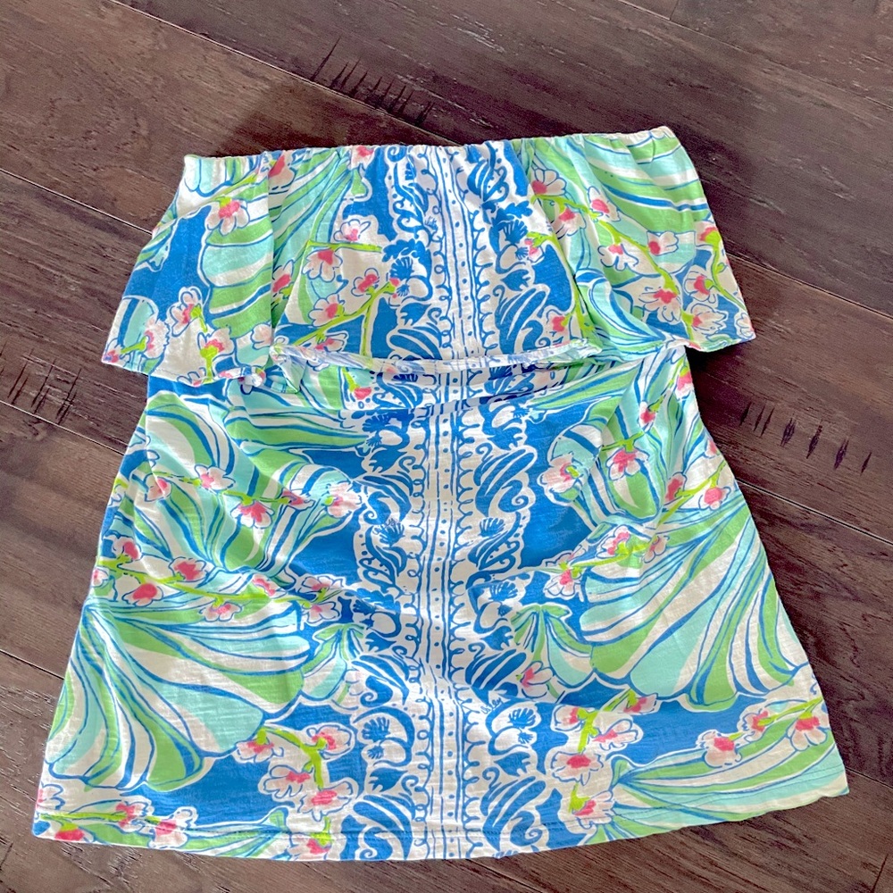 LILLY PULITZER STRAPLESS TANK